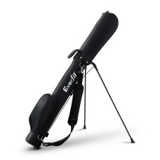 Everfit Lightweight Golf Stand Bag Black for Sunday Pitch and Putt Fits 5-6 Clubs Insulated Pocket Microfibre