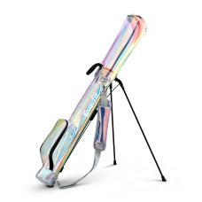 Everfit Holographic Lightweight Stand Golf Bag for Sunday Pitch and Putt Holds 5-6 Clubs Insulated Pocket Retractable