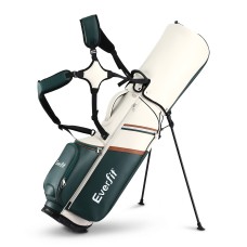 Everfit Lightweight Golf Stand Bag Dual Strap Independent Club Divider Water Ready Microfibre Leather