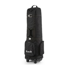 Everfit Golf Travel Bag Flight Cover Foldable 900D Soft Case Smooth Wheels Large Capacity Black 2026