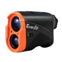 Everfit 700M Golf Rangefinder with Slope On/Off, Vibration Alert, 6X Magnification, Orange - Improve Your Game Today
