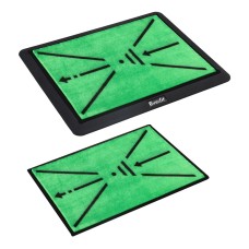 Everfit Golf Hitting Mat 44x33cm with Swing Path Feedback, Realistic PP Turf, Anti-Slip Base, Indoor Outdoor Training
