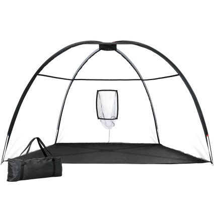 Everfit 3.5m Portable Golf Practise Net with Durable 80G Mesh, Fibreglass Frame, Target Pocket & Carry Bag Black