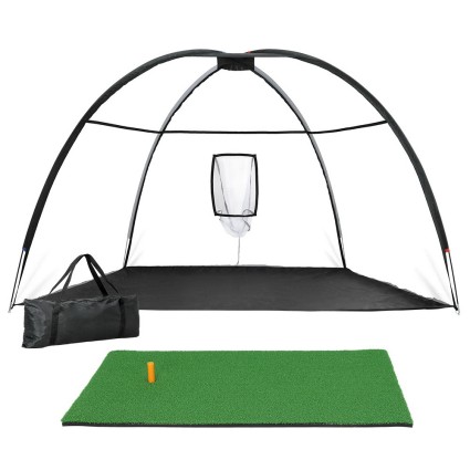 Everfit 3.5m Golf Practise Net with 80G Mesh & Fibreglass Frame, Includes Driving Mat with Non-Slip Base & Target Pocket