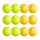 Everfit 12PC Pickleball Set 40-Hole Durable PE Balls 74mm Official Size Indoor Outdoor Green Yellow