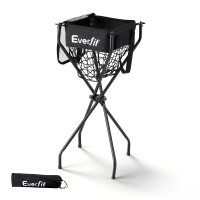 Everfit Foldable Portable Ball Cart - Multi-Sport, Reinforced Iron Frame, 600D Oxford Net, Compact Design, 43x43x99cm