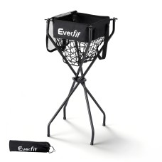 Everfit Foldable Portable Ball Cart - Multi-Sport, Reinforced Iron Frame, 600D Oxford Net, Compact Design, 43x43x99cm