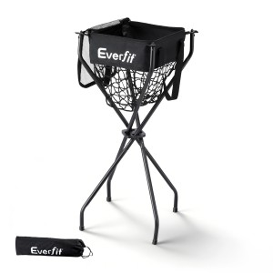 Everfit Foldable Portable Ball Cart - Multi-Sport, Reinforced Iron Frame, 600D Oxford Net, Compact Design, 43x43x99cm