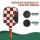 Everfit Pickleball Paddle Set Fibreglass Surface Honeycomb Core Includes Bag and 4 Balls Brown Checker