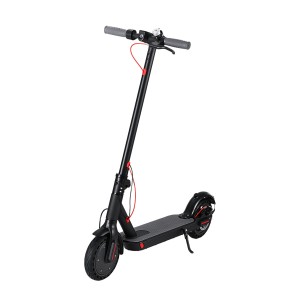 Electric Scooter 500W Folding Portable, 25KM/H Max Speed, 25KM Range, 8.5" Wheels, Double Brake, Black, for Adults