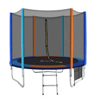 Everfit 8FT Kids Trampoline with Ladder, Safety Net & UV-Stabilised Padding - Robust Steel Frame & Superior Bounce