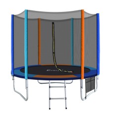 Everfit 8FT Kids Trampoline with Ladder, Safety Net & UV-Stabilised Padding - Robust Steel Frame & Superior Bounce