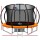Everfit 10FT Kids Trampoline w/ Ladder, Safety Net & Basketball Set - UV-Resistant, Heavy-Duty Steel Frame, Orange