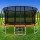 Everfit 16FT Kids Trampoline w/ Ladder, Safety Net, Basketball Set, UV-Tested Steel Frame, Anti-Graze Mat - Orange