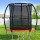 Everfit 6FT Kids Trampoline with Ladder, Safety Enclosure Net, Marine-Grade Steel Frame, UV-Resistant, Orange
