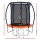 Everfit 6FT Kids Trampoline with Ladder, Safety Enclosure Net, Marine-Grade Steel Frame, UV-Resistant, Orange