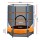 Everfit 4.5FT Kids Trampoline w/ Safety Net & UV-Resistant Mat | Galvanised Frame & Elastic Ropes | Orange | Ages 3-8