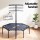 Everfit 48-Inch Hexagon Fitness Trampoline with Adjustable Handrail, Heavy-Gauge Steel Frame, Blue, 150kg Capacity