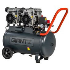 Giantz 50L Oil-Free Air Compressor, Quiet 3.0HP, Portable Tyre Inflator, 200L/Min, Steel, Ultra-Quiet, DIY Giantz 50L Oil-Free Air Compressor, Quiet 3.0HP, Portable Tyre Inflator, 200L/Min, Steel, Ultra-Quiet, DIY
