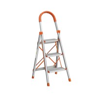 Giantz Lightweight Aluminium 3 Step Ladder – Foldable, Non-Slip, Multi-Purpose with Safety Handle, 150kg Capacity