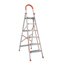 Giantz 6 Step Folding Aluminium Ladder - Lightweight, Non-Slip, Space-Saving Design for Indoor & Outdoor Use Giantz 6 Step Folding Aluminium Ladder - Lightweight, Non-Slip, Space-Saving Design for Indoor & Outdoor Use