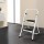 Giantz 2 Step Ladder - Lightweight Steel, Foldable, Non-Slip, Foam Handle, 150kg Capacity, Black/White, 1-Year Warranty