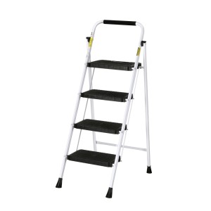 Giantz 4 Step Ladder - Lightweight Folding Steel, 150kg Capacity, Non-Slip, Easy Storage, Indoor/Outdoor Use