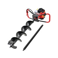 Giantz 65CC Petrol Post Hole Digger Auger Set, 200mm Heavy Duty Steel, 80cm Extension, Anti-Vibration Handle