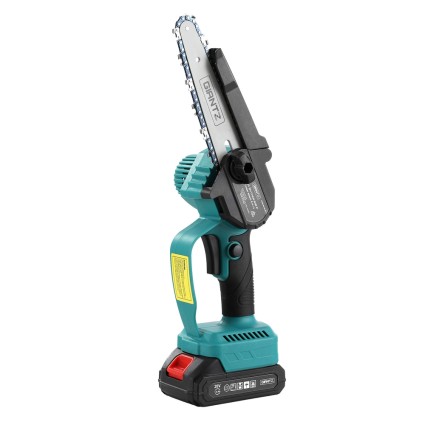 Giantz 6 Inch Mini Cordless Electric Chainsaw, 2x20V Lithium Batteries, Copper Motor, ABS Metal, Wood Pruning
