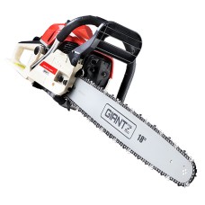 Giantz 75CC Chainsaw - 18" Bar, E-Start, Commercial Grade, Low Kickback, Robust Steel Chain, Oregon Chain Included