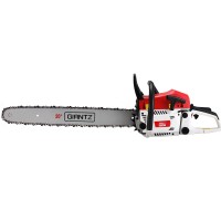 Giantz Pro Series 62CC Petrol Chainsaw, 20" Bar, E-Start, 4.5HP, Anti-Vibration, Easy Maintenance, Bonus Chain &