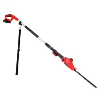 Giantz Cordless Pole Hedge Trimmer 20V Lithium 2m Extendable Electric Pruner, Double-Sided Blade, Shoulder Strap