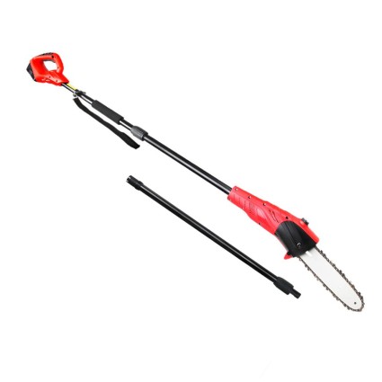 Giantz 20V Cordless Pole Chainsaw, 8in Bar, 2.7m Reach, Auto Lubrication, Lightweight Aluminium Shaft, Battery Included