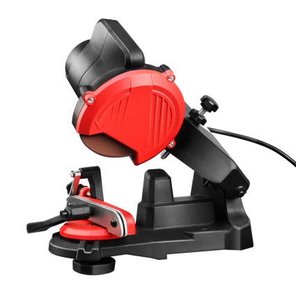 Giantz Electric Chainsaw Sharpener - 230W Aluminium Body, Quick-Lock System, 4 Grinding Wheels, 5500 RPM Performance
