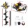 Giantz 82CC Post Hole Digger 300mm Heavy Duty Steel Petrol Auger with 80cm Extension, Anti-Vibration Handle