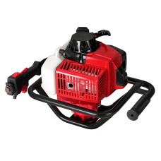 Giantz 92CC Petrol Post Hole Digger Motor, Heavy-Duty Steel, 3kW, 9000RPM, Efficient Vertical Gearbox, Red