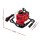 Giantz 92CC Petrol Post Hole Digger Motor - Heavy-Duty 2-Stroke Engine, Vertical Gearbox, Red - Ideal for Deep Boring