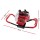 Giantz 80CC 2-Stroke Petrol Post Hole Digger Motor - Heavy-Duty Steel, Easy Start, Vertical Gearbox, Red