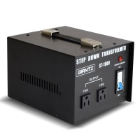 Giantz 1000W Step-Down Transformer, 240V to 110V, Pure Sine, Low Noise, Portable, Safe for USA Appliances in Australia