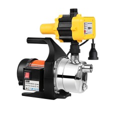 Giantz 800W High Pressure Garden Water Jet Pump, Stainless Steel, Automatic Controller, 54L/min Flow, Yellow