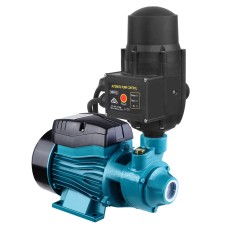 Giantz Peripheral Water Pump QB60 Black - 0.5HP Copper Motor, Brass Impeller, 35L/min Flow, 35m Head, Auto Control
