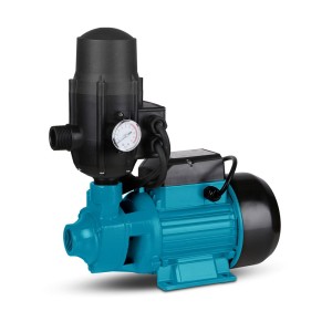 Giantz QB80 Black Peripheral Water Pump 750W, 3300L/H, Brass Impeller, Auto Controller for Irrigation & Pool Cleaning
