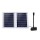 Gardeon Solar Pond Pump Kit 1600L/H with 2 x 10W Polycrystalline Panels, 6 Nozzles, 5m Cable, Aluminium Frame