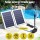 Gardeon Solar Pond Pump Kit 1600L/H with 2 x 10W Polycrystalline Panels, 6 Nozzles, 5m Cable, Aluminium Frame