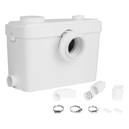 Giantz 600W Fully Automatic Macerator Pump - Quiet 25-35dB, Stainless Steel Blades, 3 Inlets, Pumps 9.5m