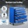 Giantz 15 Drawer Steel Tool Chest Trolley 2-in-1 Toolbox, Lockable, Blue, 150kg Capacity, 62x33x112cm Workshop Storage