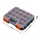 Giantz Double Sided Toolbox Organiser 34 Compartments 24 Dividers Clear Lids Heavy Duty 32x27x8cm Black Orange