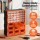 Giantz 39-Drawer Tool Organiser with Clear and Orange Bins Black Polypropylene Cabinet 39pc Storage System