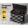 Giantz Black Steel 10 Drawer Tool Box Cabinet with Ball Bearing Slides and Lock - 75kg Capacity, Non-Slip Liners