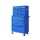 Giantz 14 Drawer Steel Tool Box Cabinet Chest with Lockable Drawers & 360° Wheels, Blue – 61.5x33x112cm Garage Storage